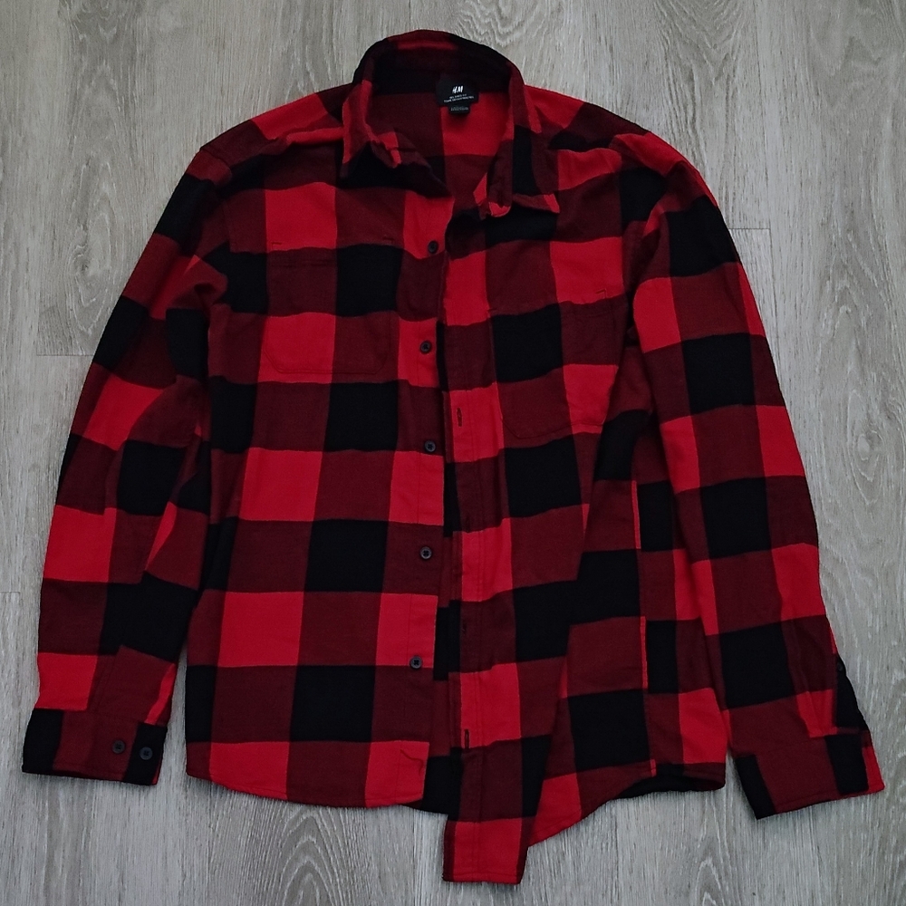 H&M Relaxed Fit Flannel Shirt